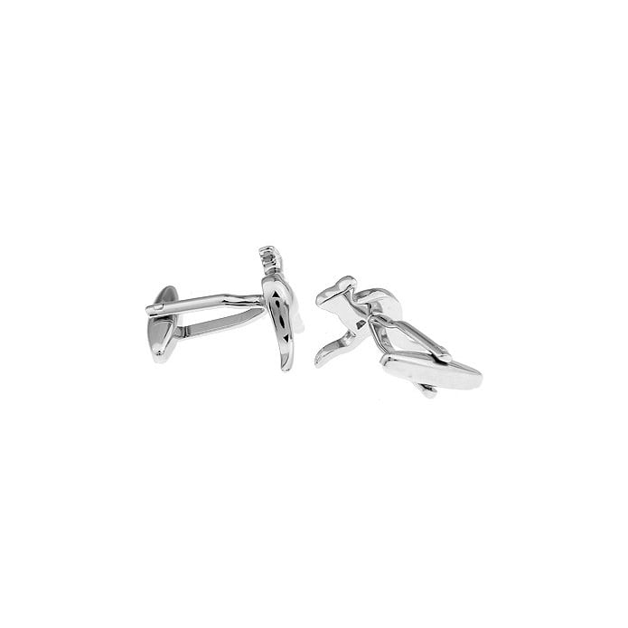 Baby Kangaroo Cufflinks Australia Cufflinks Brushed Silver Down Under Australia Cufflinks SIlver Image 2