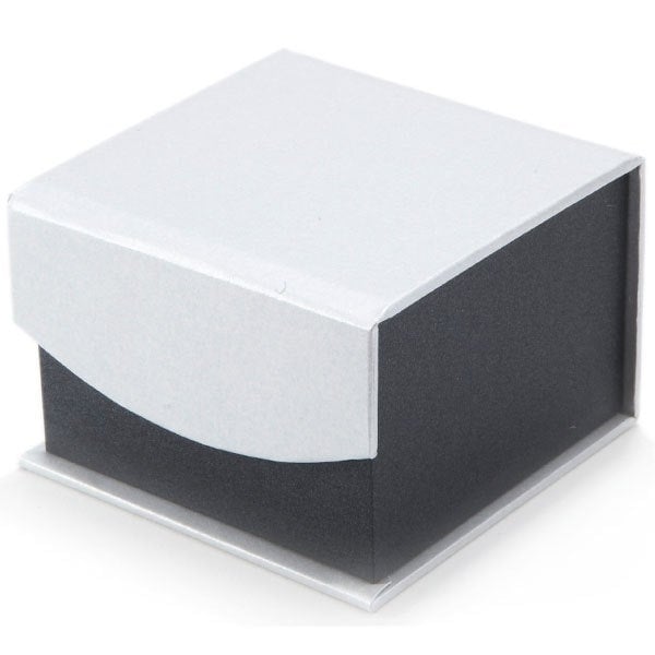 The Cube Cufflinks Etched Tracks Silver Block Unique Conversational Cool Classy Modern Cuff Links Comes with Gift Box Image 4