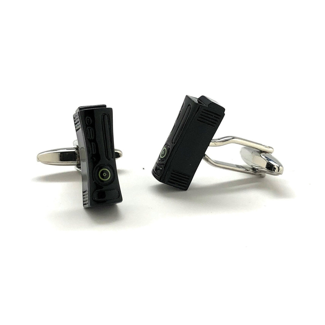 Cufflinks Video Game Console Black Edition Video Gamer Cuff Links Fun Nerdy Cool Unique Comes with Gift Box Image 2