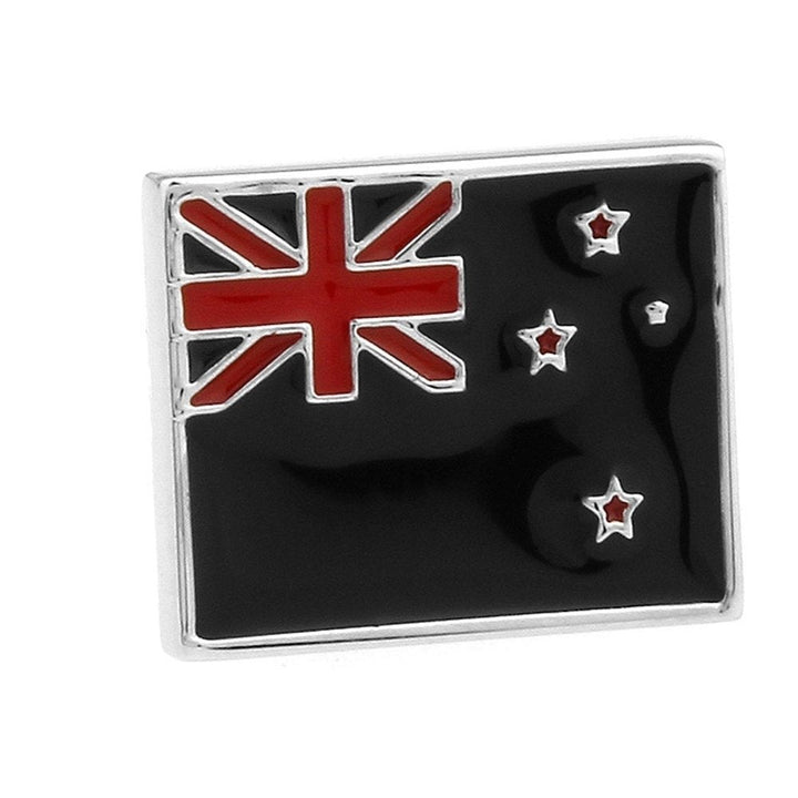 Enamel Pin Zealand Flag Lapel Pin Tie Tack Collector Pin Blue Red Enamel Flag Travel Souvenir Art Hand Painted Image 2