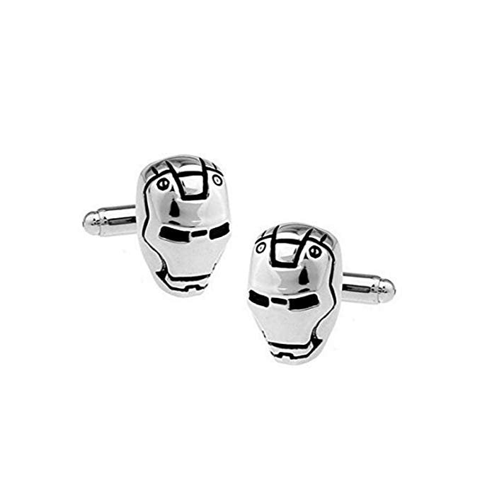 Iron Man Cufflinks Super Hero Cuff Links Husband Gifts for Dad Gifts for Him Tony Stark Suprehero Image 1