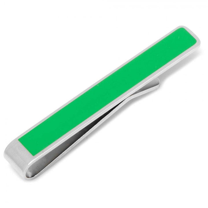 Tie Bar Deck the Halls Hidden Message Holiday Green Tie Bar Engraved on the back of the Tie Bar Image 1