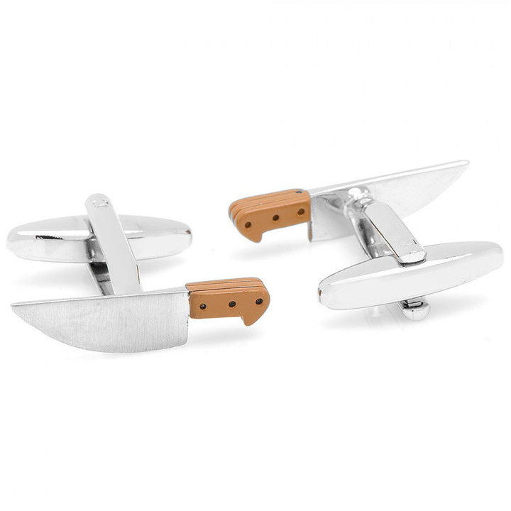 Mise en Place Knife Cufflinks Fun Cuff links culinary wizard or a fine food aficionado Image 2