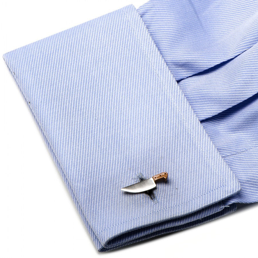 Mise en Place Knife Cufflinks Fun Cuff links culinary wizard or a fine food aficionado Image 3