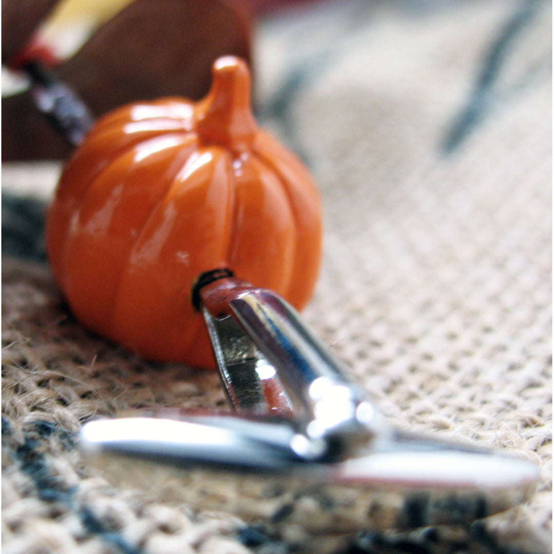 Halloween Cufflinks Pumpkin King Party Orange Enamel Cuff Links Comes with Gift Box Halloween Party Image 4