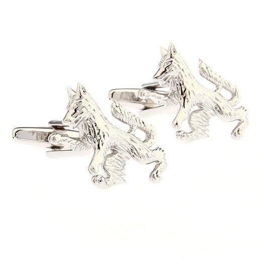 Silver Werewolf Wolf Cufflinks and Creature of the Night Cufflinks Cuff Links Image 2