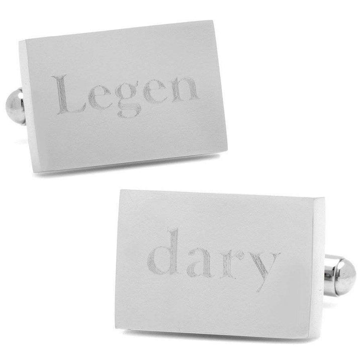 My Man is Legen-dary Engraved Legendary Cufflinks Cuff Links Fathers Day Image 1