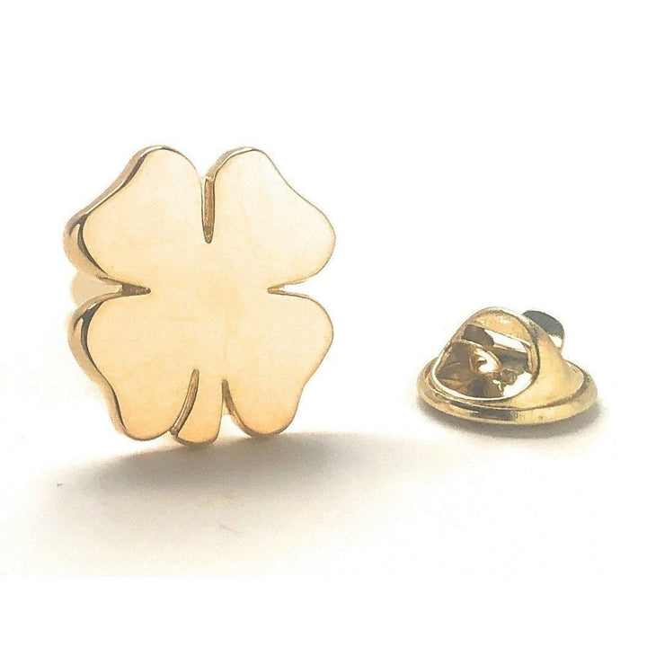 Enamel Pin Lucky Four Leaf Clover Lapel Pin Green St. Patricks Four Leaf Clover Ireland Irish Luck Tie Tack 3 Leaf Image 3