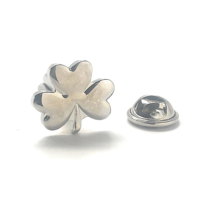 Enamel Pin Lucky Four Leaf Clover Lapel Pin Green St. Patricks Four Leaf Clover Ireland Irish Luck Tie Tack 3 Leaf Image 4