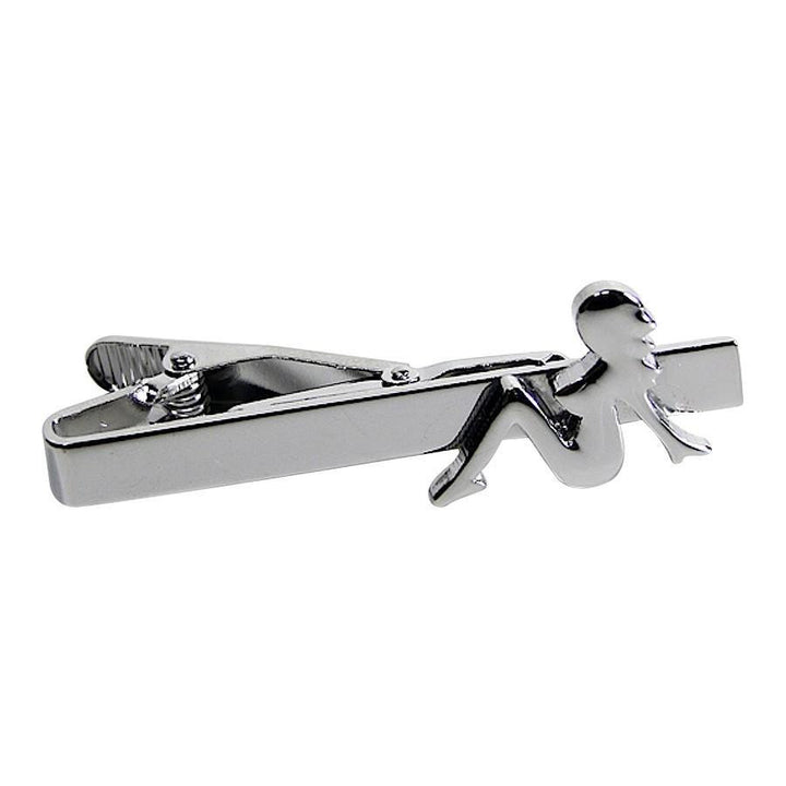 Sexy Girl Trucker Tie Clip Tie Bar Silver Tone Very Cool Comes with Gift Box Image 1