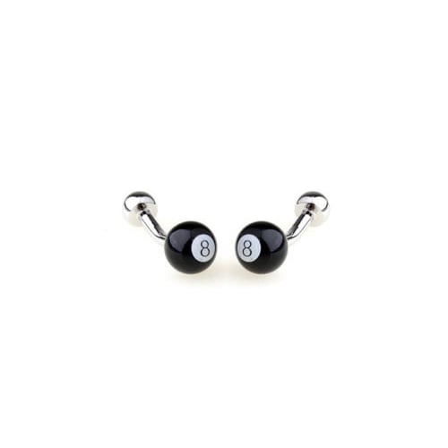 8 Pool Billiards Player Behind the Eight Ball Corner Pocket Straight Post Cufflinks Cuff Links Image 2