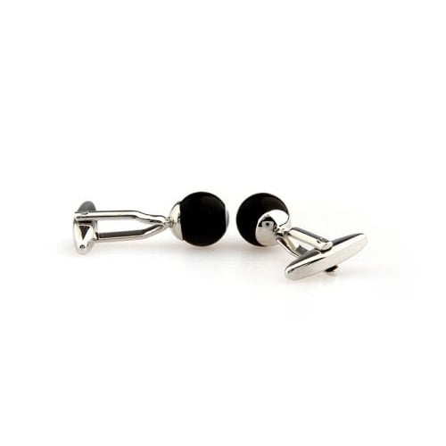 8 Pool Billiards Player Behind the Eight Ball Corner Pocket Straight Post Cufflinks Cuff Links Image 3