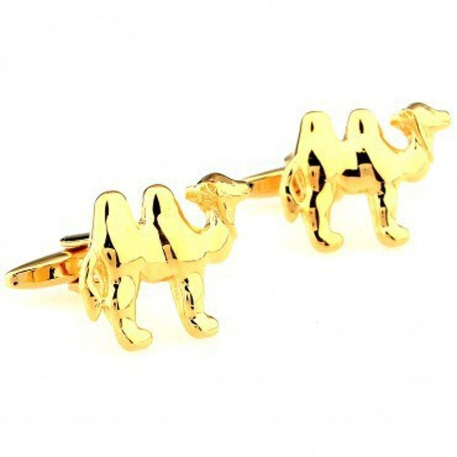 Golden Two Hump Camel Cufflinks King of the Desert Cufflinks Cuff Links Image 1