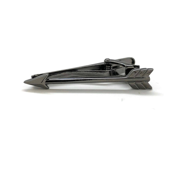 Gunmetal Arrow Tie Clip Dark Knight Bow Fashion Fun Cool Unique Mens Tieclip Tie Clasp Comes with Box Image 4