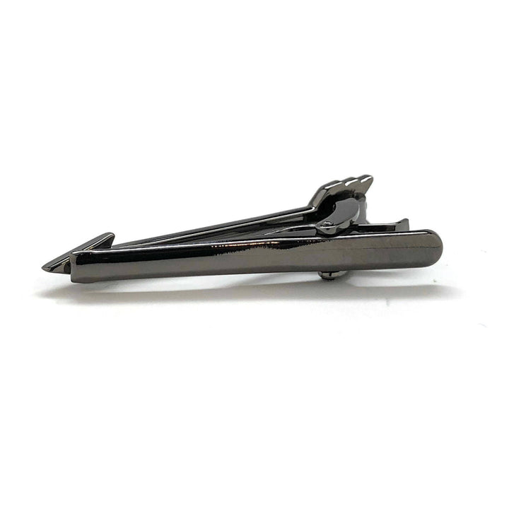 Gunmetal Arrow Tie Clip Dark Knight Bow Fashion Fun Cool Unique Mens Tieclip Tie Clasp Comes with Box Image 4