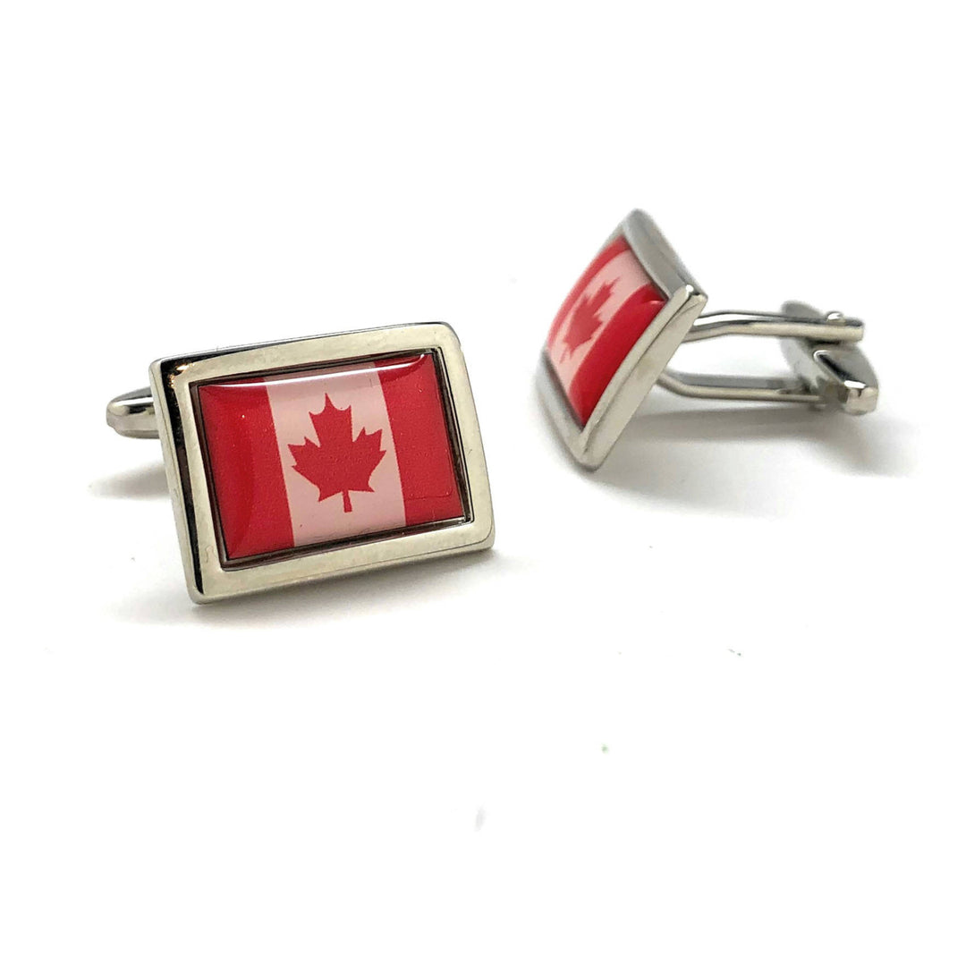 The Nation of Canada Cufflinks Canadian Flag Cufflinks Canadian Canada Flag Cufflinks Montreal Toronto Canada Cuff Links Image 3