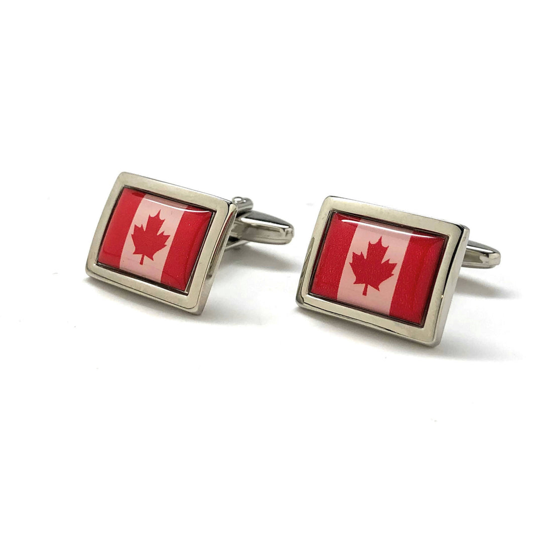 The Nation of Canada Cufflinks Canadian Flag Cufflinks Canadian Canada Flag Cufflinks Montreal Toronto Canada Cuff Links Image 4