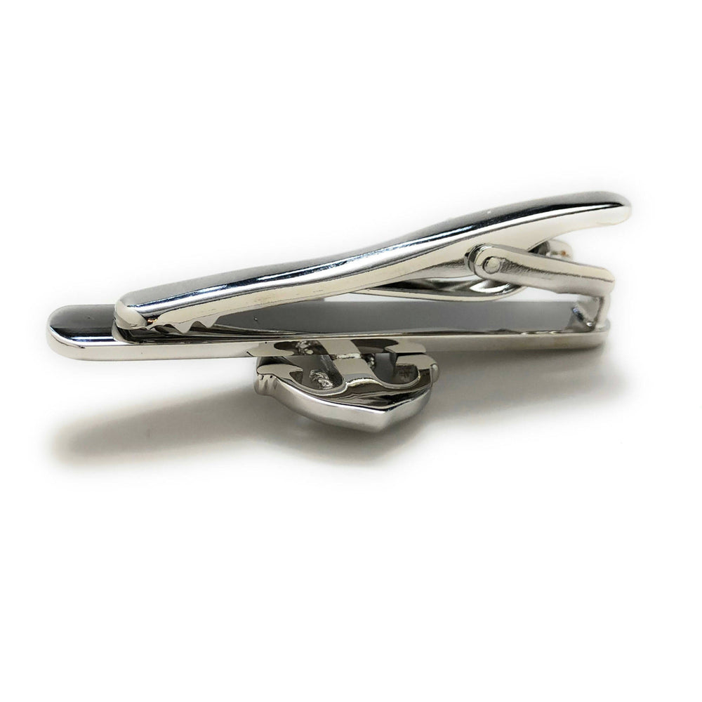 Boat Anchor Tie Clip Silver Tone Fashion Fun Cool Unique Mens Tieclip Tie Clasp Cruise Ship Sailor Comes with Box Image 2