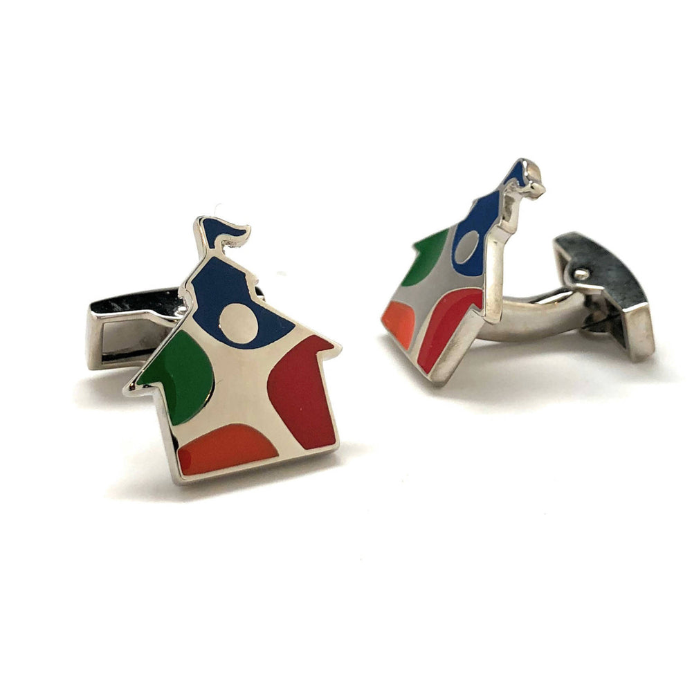 School House Cufflinks Educator Cufflinks Children School Teacher Education School Board District Principal Cuff Links Image 2