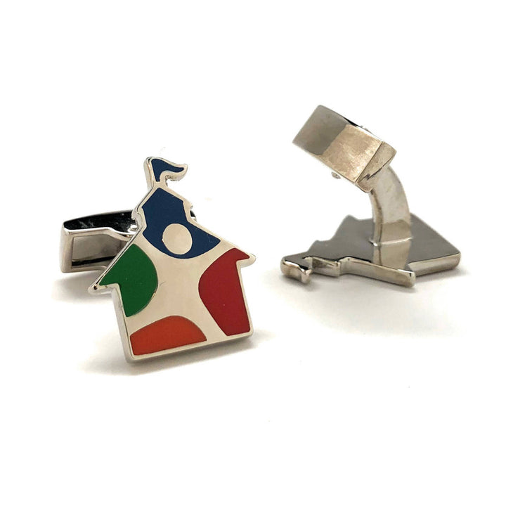 School House Cufflinks Educator Cufflinks Children School Teacher Education School Board District Principal Cuff Links Image 3