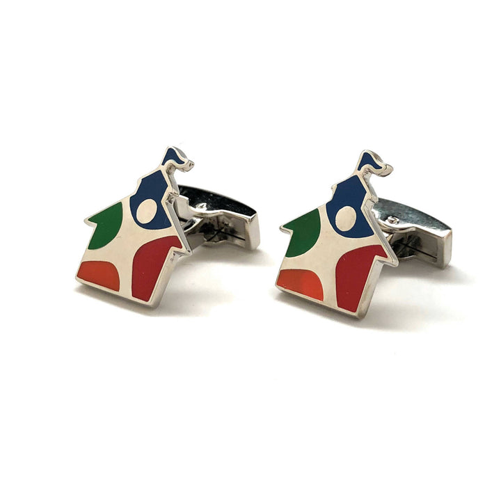 School House Cufflinks Educator Cufflinks Children School Teacher Education School Board District Principal Cuff Links Image 4