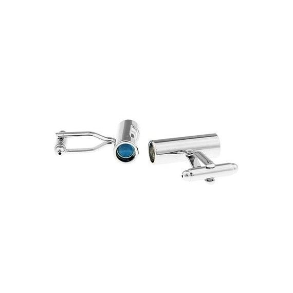 Hour Glass Cufflinks Blue Working Time Keeper Cuff Links Image 3