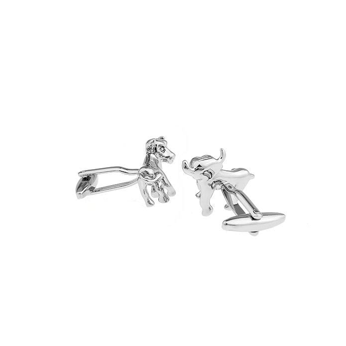 Silver Tone Bull Cufflinks Cuff Links Bull Stock Market Financial Cufflinnks Image 2