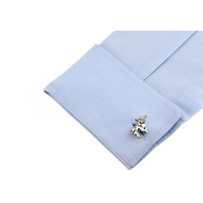 Silver Tone Bull Cufflinks Cuff Links Bull Stock Market Financial Cufflinnks Image 3