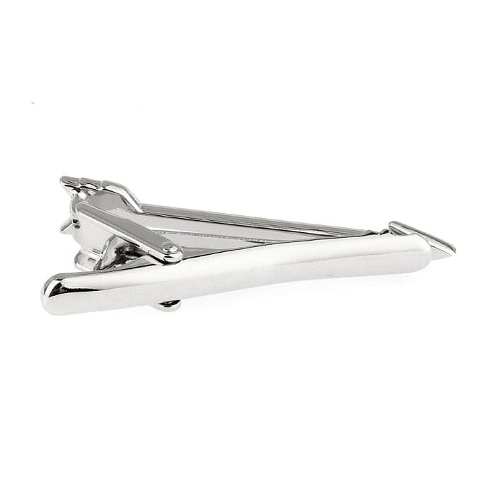 Shot Through the Heart Arrow Classic Mens Tie Clip Tie Bar Silver Tone Very Cool Comes with Gift Box Image 3