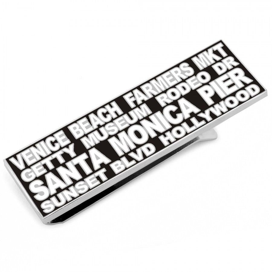 Los Angeles California Black and White Hi Lights Money Clip Image 1