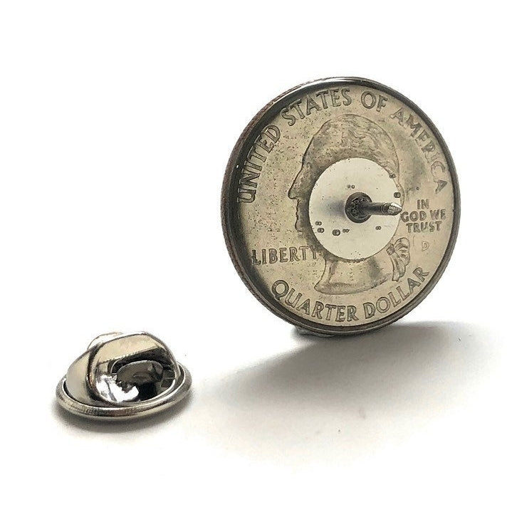 Birth Year Georgia Quarter Tie Tack Lapel Pin Suit Flag State Coin Jewelry USA Keepsakes Cool Fun Gift Box Image 4