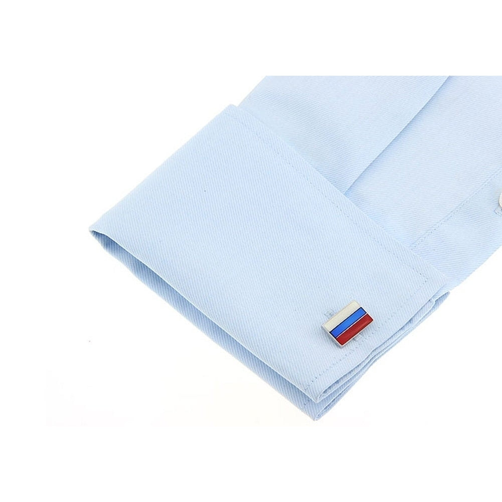 Russian Flag Flag of Russia Cufflinks Cuff Links Image 3