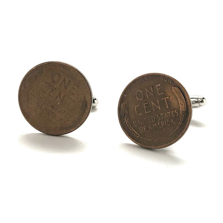 Birth Year Birth Year Cufflinks Famous Wheat Penny Authentic US Currency Cuff Links Unique Gift Collector Enamel Coin Image 4