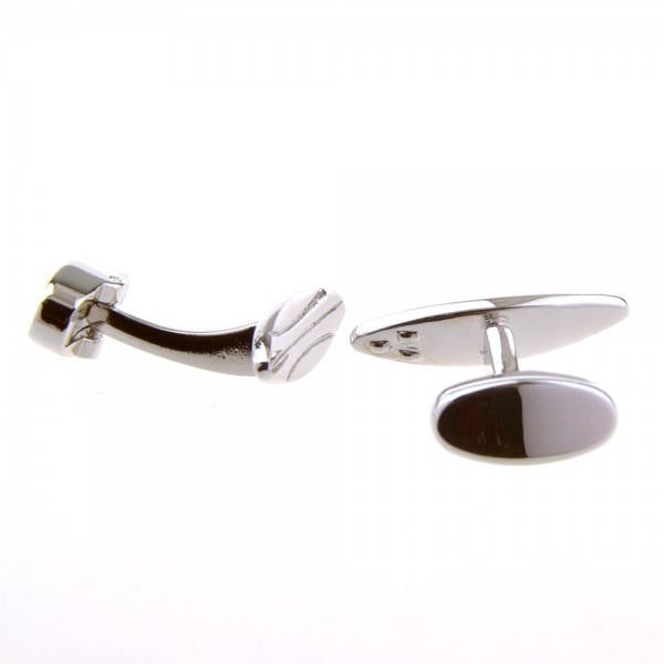 Surfboard Cufflinks Silver Tone Hawaii Catching the Waves Tropical Paradise Waters Surf board Whale Tail Backing Cuff Image 3