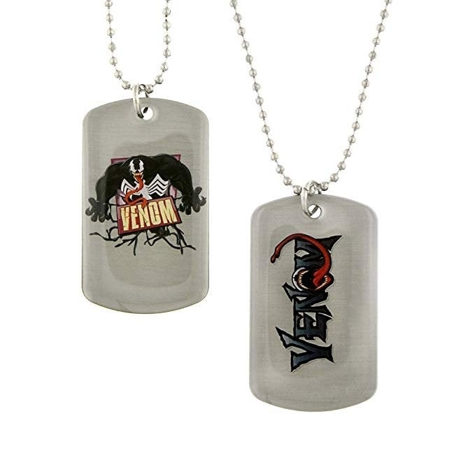 Dog Tag RMarvel Comics Venom Action Spiderman Villain Dog Tag Necklace Marvel Comics vintage jewelry Image 1