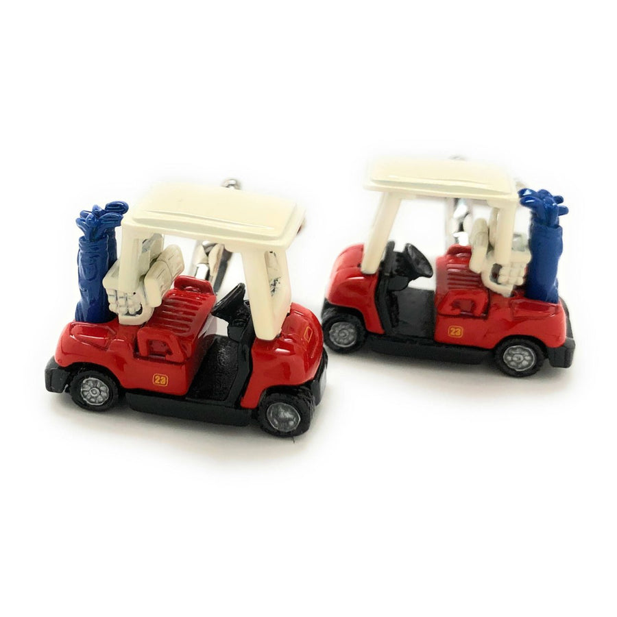 Golf Cart Cufflinks Unique Super Fun 3D Enamel Golf Cart Cuff Links Corporate Gifts Tournament Comes with Gift Box Image 1