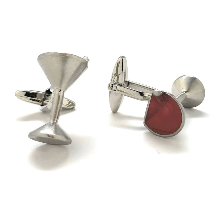 Jamaican Sun Rise Drink Cufflinks Drinks All Around Cuff Links Shaken but not Let the Good Times Roll Cuffs Comes with Image 3