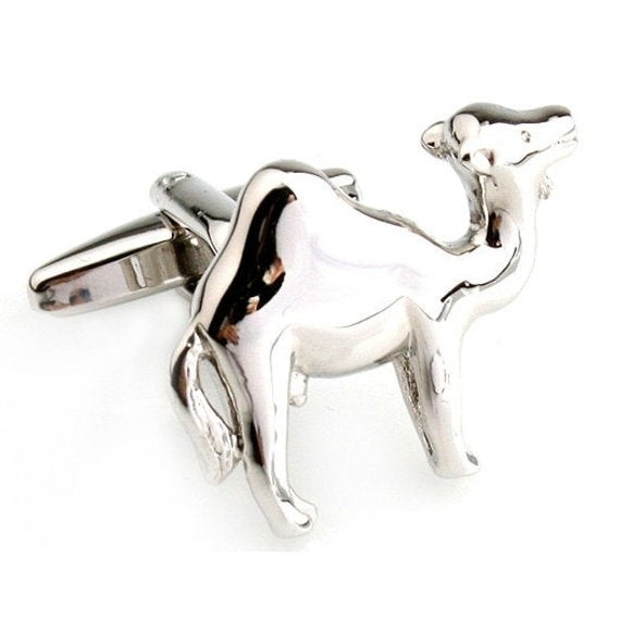 Ruler of the Desert Single Hump Camel Cufflinks Cuff Links Image 1