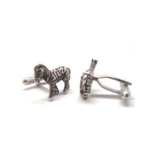 Zebra Cufflinks Safari 3D Africa Zebra Cuff Links Animal Image 1