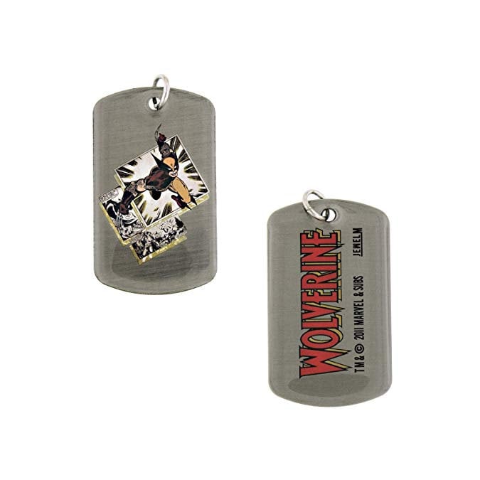 Dog Tag X Men Wolverine Fighting Dogtags Dog Tag Double Sided with chain vintage jewelry Image 1