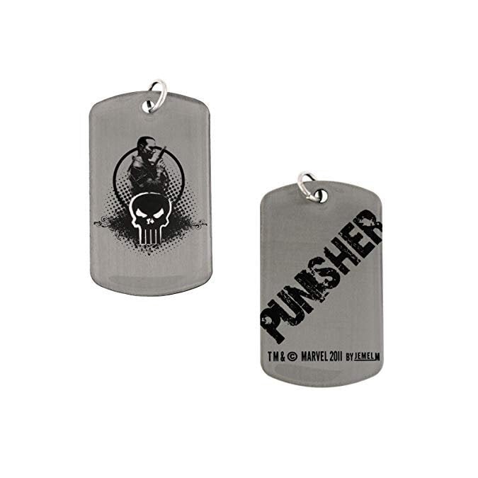 Dog Tag Marvel Comics Punisher Vigilante Dog Tag Dogtags Double-sided Side vintage jewelry Image 1