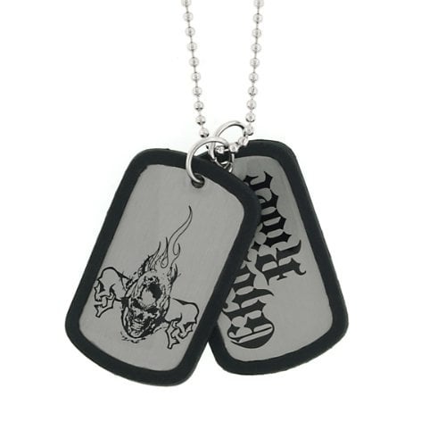 Dog Tag Ghost Rider Black 2 Piece Dog Tag Marvel Comics vintage jewelry Image 1