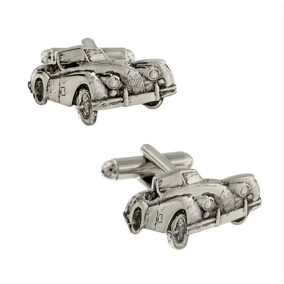 Car Auto Cufflinks Antique Silver Tone Cuff Links Image 1