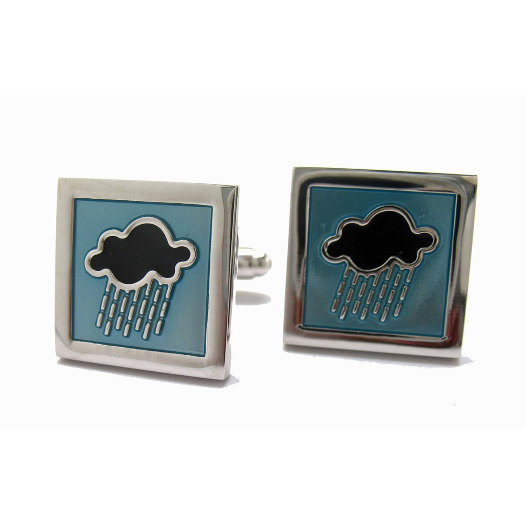 Weather Cufflinks Rain Storm Dark Cloud Climate News Anchor Weatherman Weather Woman Meteorologists Cuff Links Cool Image 3