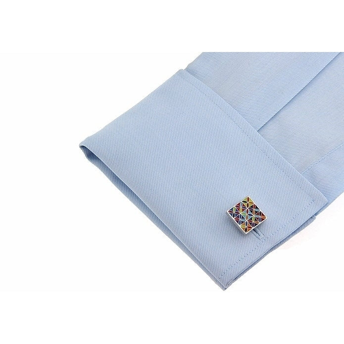 Blooming Color Cufflinks Gentlemans Corner Artisan Royal Purple Cuff Links Image 3