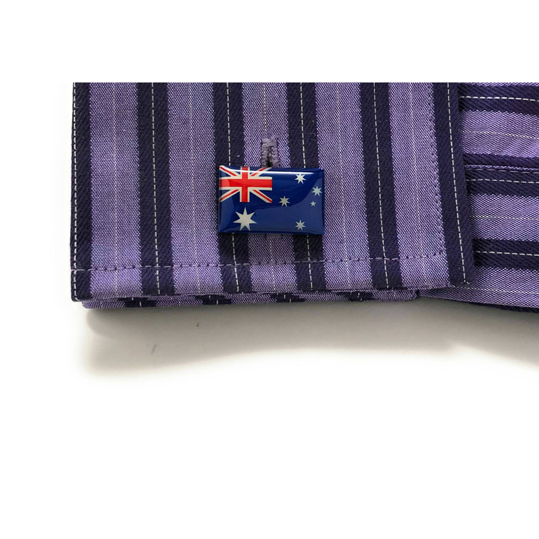 Australia Flag Cufflinks Commonwealth Country International Australian Continent Sydney Cool Cuff Links Comes with Gift Image 4