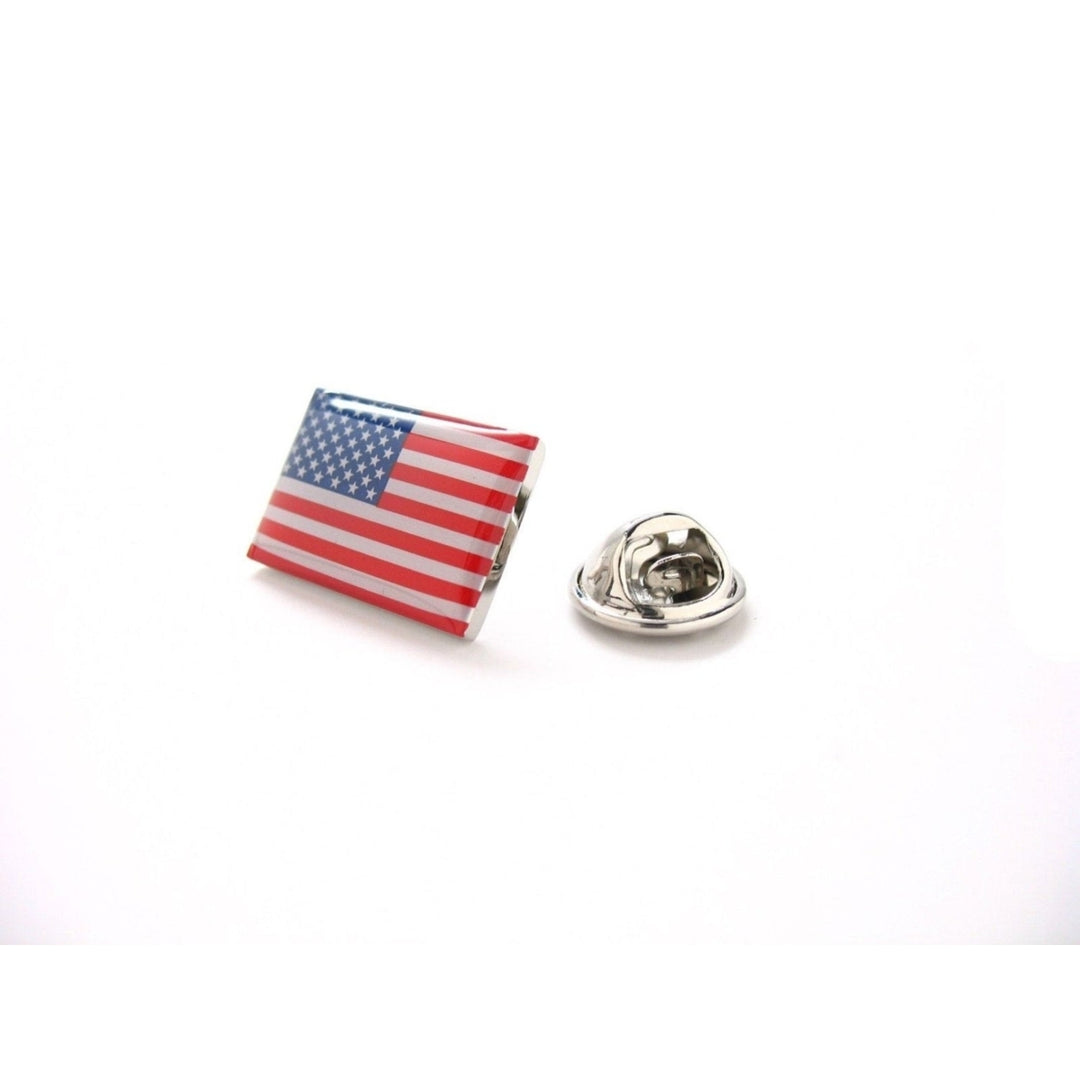 Enamel Pin American Flag Lapel Pin America Lapel Pin Collector Tie Tac Military Pride Flag Veteran War Soldier America Image 1