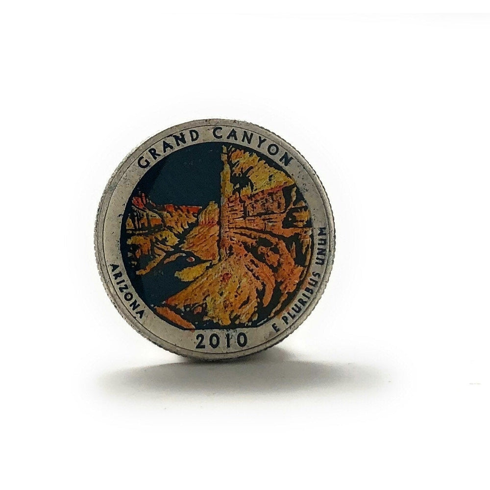 Enamel Pin Grand Canyon National Park US Quarter Enamel Coin Lapel Pin Tie Tack Travel Souvenir Coins Keepsakes Cool Fun Image 2