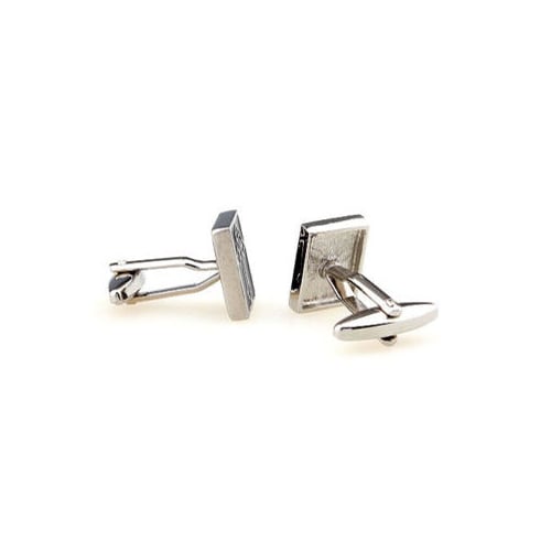 Silver and Black Cross Bottony Cufflinks Religious Cross Cufflinks Cuff Links Image 3