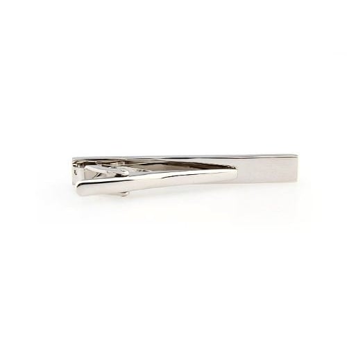 Brushed Silver Tie Clip Image 3